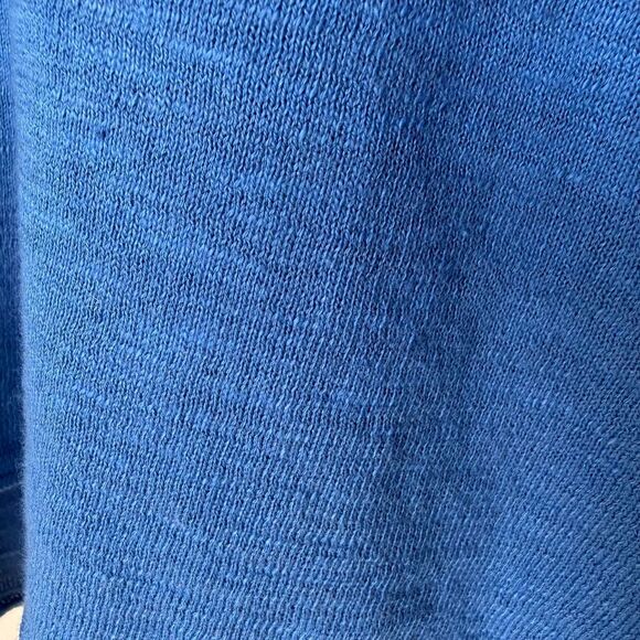 Vince NWT Blue 100% Cotton Textured Knit Sweater Lightweight Minimalist Size M - Picture 7 of 8